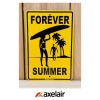 Axel'Air Plaque Métallique Forever Summer 20x30cm