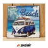 Axel'Air Plaque Métallique Beach blue combi 32x32cm